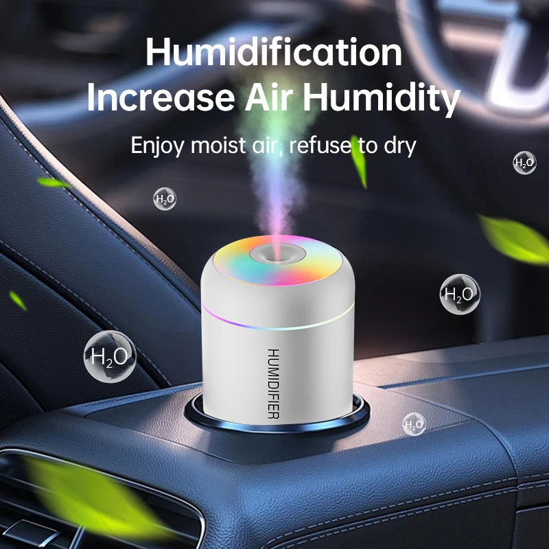 180ML Mini Air Humidifier USB Electric Aroma Diffuser Essential Oil Purifier Aromatherapy Mist Maker Lights For Car Home Bedroom easy-shop-bay