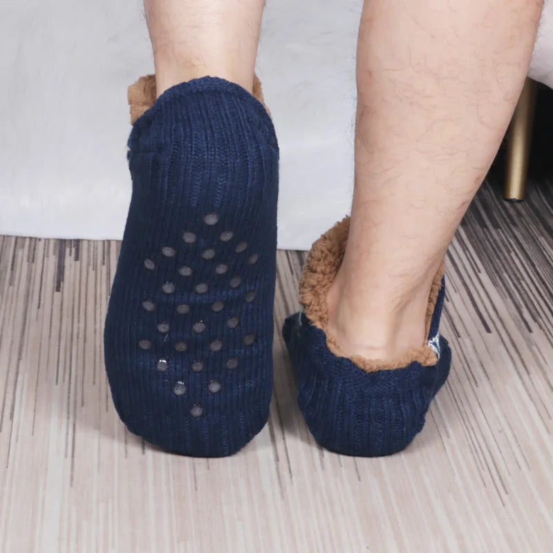 Super Warm Winter Non-slip Floor Socks Women Men Snow Socks Sleep Carpet Socks Slippers Socks Women Velvet Boot Unsiex Home Wear easy-shop-bay
