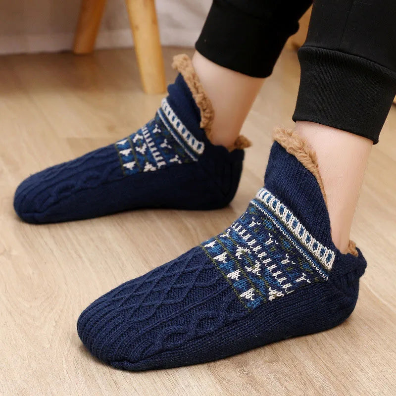 Super Warm Winter Non-slip Floor Socks Women Men Snow Socks Sleep Carpet Socks Slippers Socks Women Velvet Boot Unsiex Home Wear easy-shop-bay