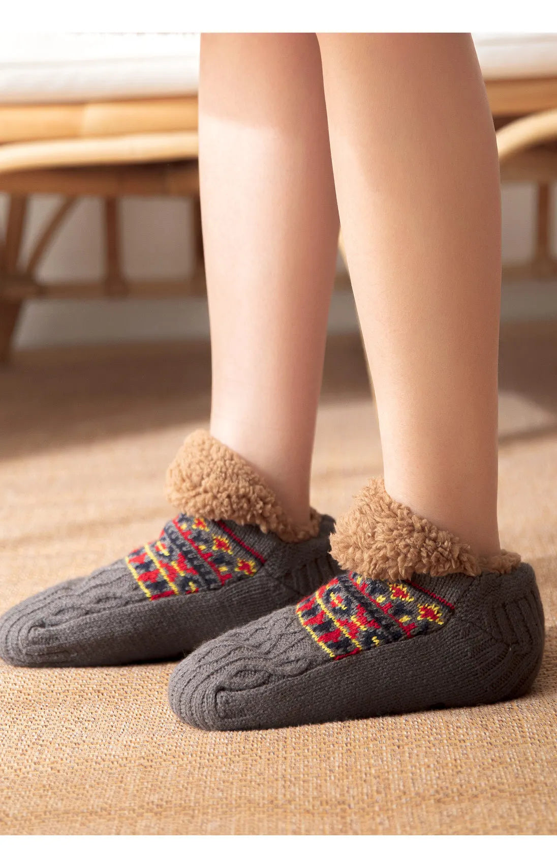 Super Warm Winter Non-slip Floor Socks Women Men Snow Socks Sleep Carpet Socks Slippers Socks Women Velvet Boot Unsiex Home Wear easy-shop-bay
