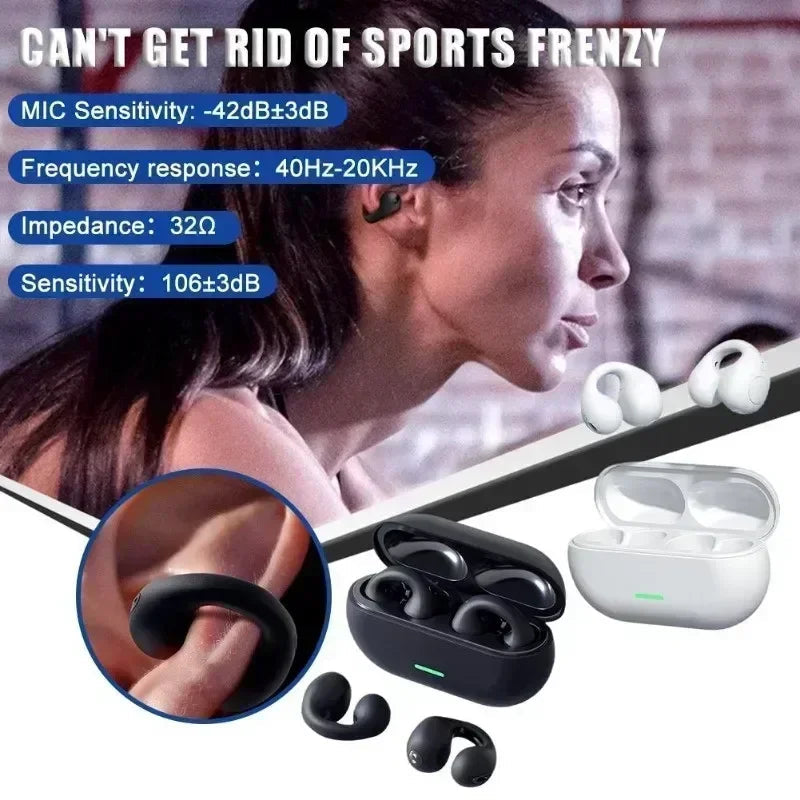 New Original T75 Bone Conduction Wireless Bluetooth 5.3 Headphones Sports Earphones HiFi Sound Quality Waterproof TWS Headset easy-shop-bay