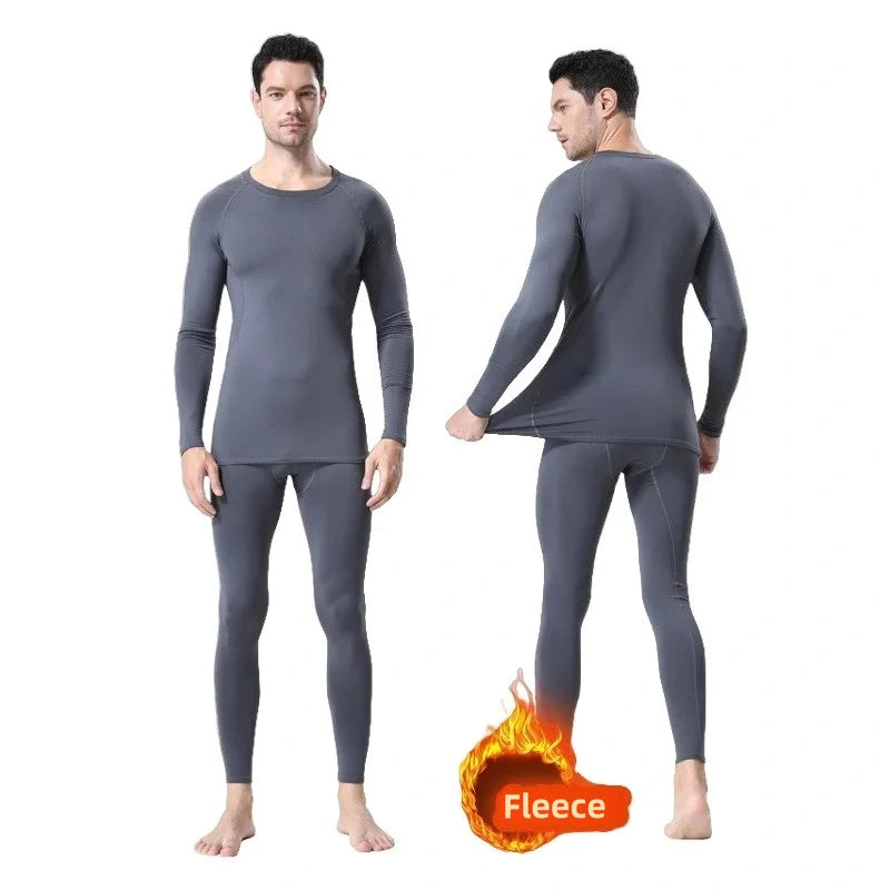 Winter Men Thermal Underwear Man Fleece Leggings Tights Warm Long Pants Thermo Compression Pants Bottoms Tights Men Clothes 3XL easy-shop-bay