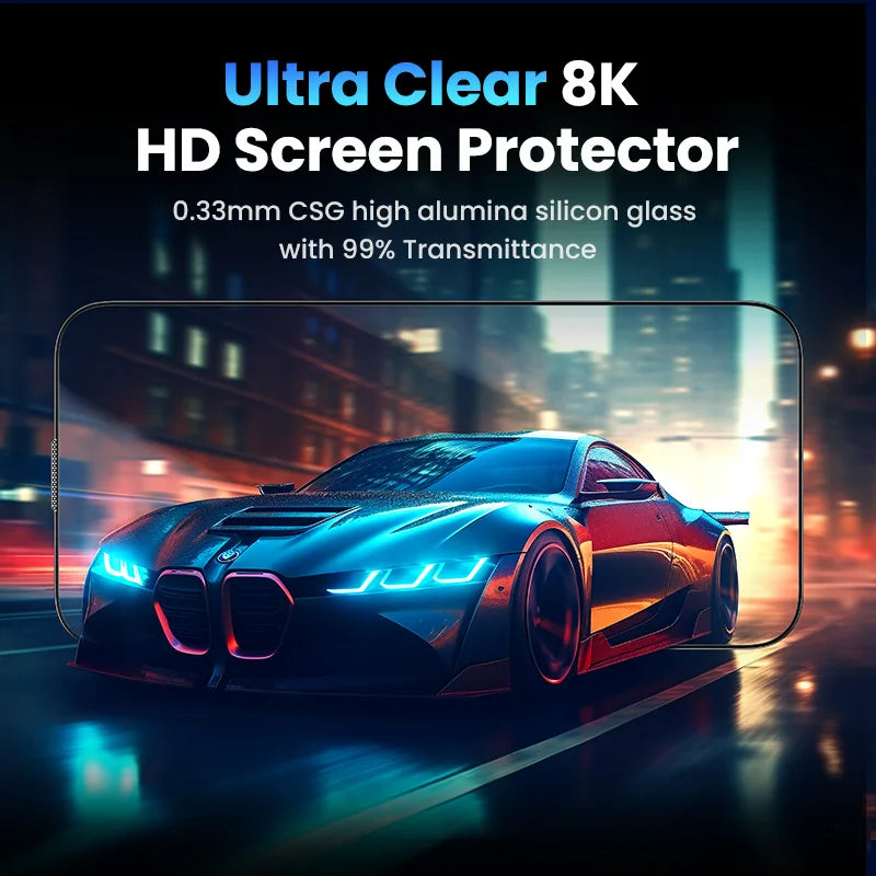 UGREEN Dust-free Screen Protector For iPhone 16 Pro Max Tempered Glass For iPhone 16 Pro Screen Protectors 15Pro Plus Film easy-shop-bay