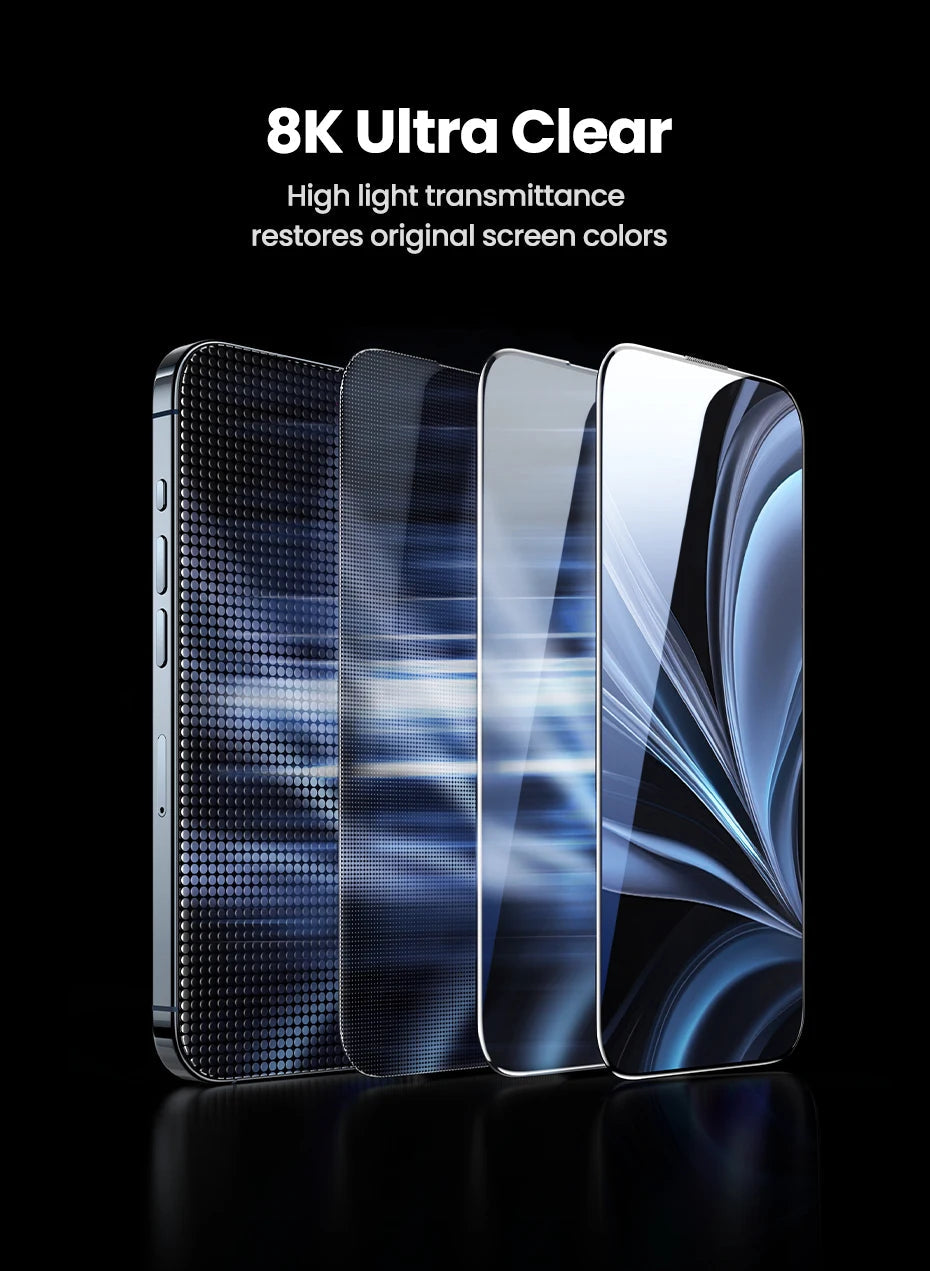 UGREEN Dust-free Screen Protector For iPhone 16 Pro Max Tempered Glass For iPhone 16 Pro Screen Protectors 15Pro Plus Film easy-shop-bay