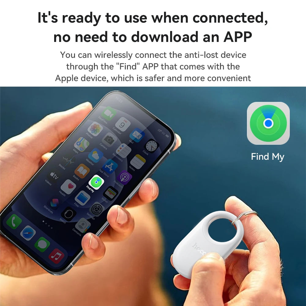 HOCO Fashion Smart Wireless Anti-Lost Position Device GPS Tracker Suppprt For Find My For Wallet Key Pet Alarm Finder Tag easy-shop-bay