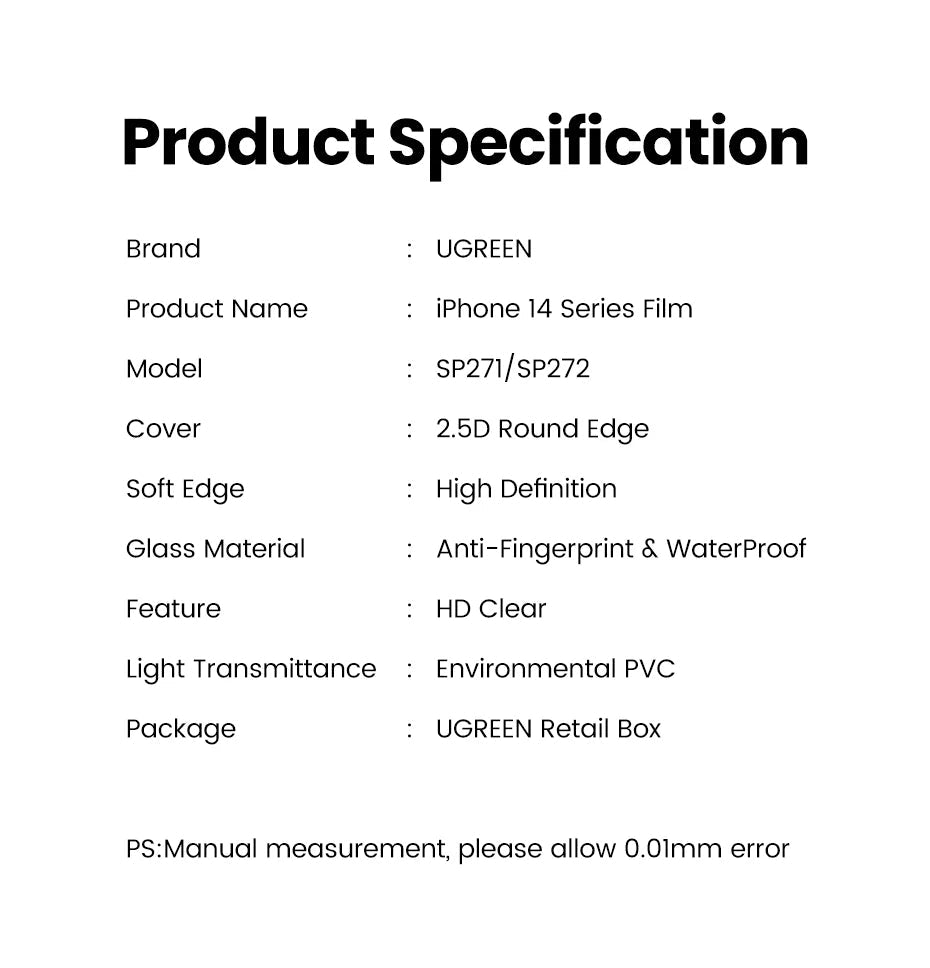 UGREEN Dust-free Screen Protector For iPhone 16 Pro Max Tempered Glass For iPhone 16 Pro Screen Protectors 15Pro Plus Film easy-shop-bay