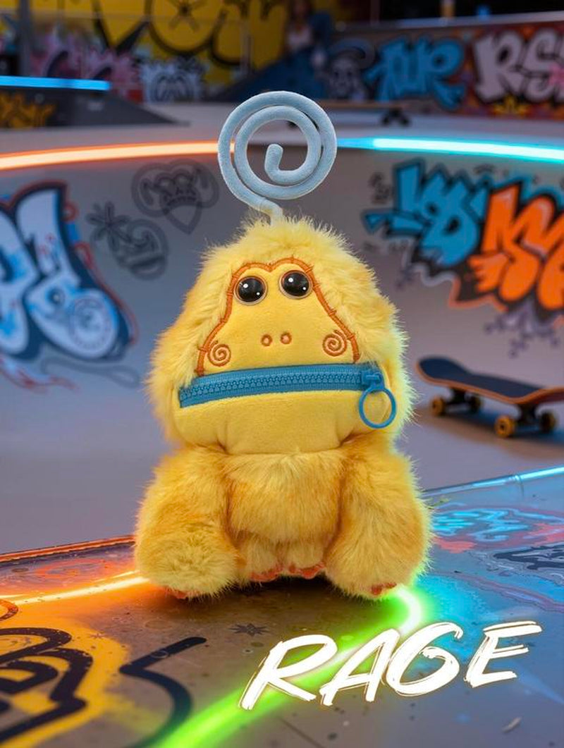 Nomster-Nom Bad Mood Sound Plush Keychain Blind Box – Cute & Fun Collectible with Unique Sounds, Perfect Gift for Plush Lovers