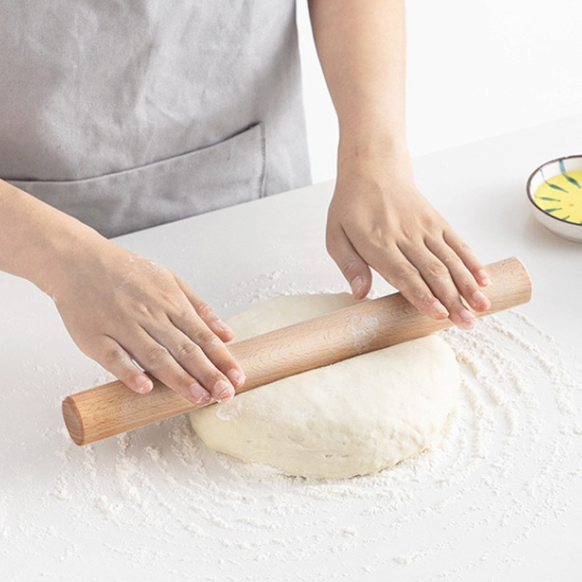 1pc High-quality Beech Wood Rolling Pin easy-shop-bay