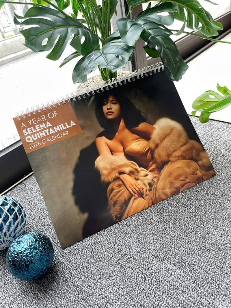 Selena Quintanilla 2026 Calendar Funny Gift for Friend, Christmas New Years Calendar