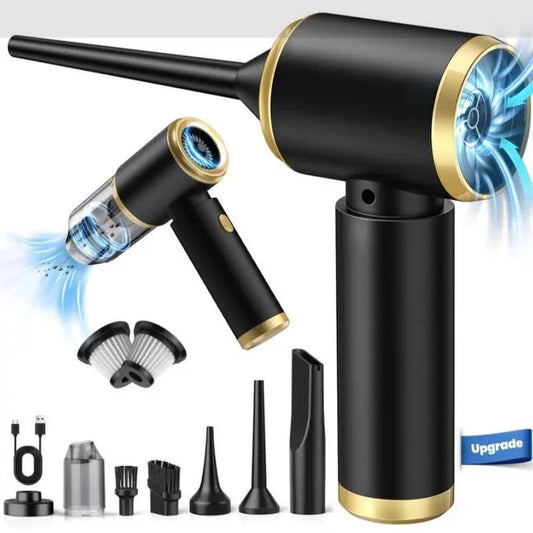 4-in-1 High-Performance Handheld Rechargeable Vacuum Cleaner for Car and Home Use, Ideal for Pet Hair Removal, Compact Design with Strong Suction