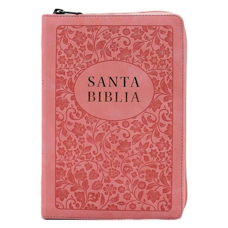 Biblia Para Mujeres Reina Valera 1960 Letra Grande De 12 Puntos Rosada Tamano Manual Con Cierre Y Indice Semil Piel Edicion Limitada Mas La Palabra Del Dios Permanece