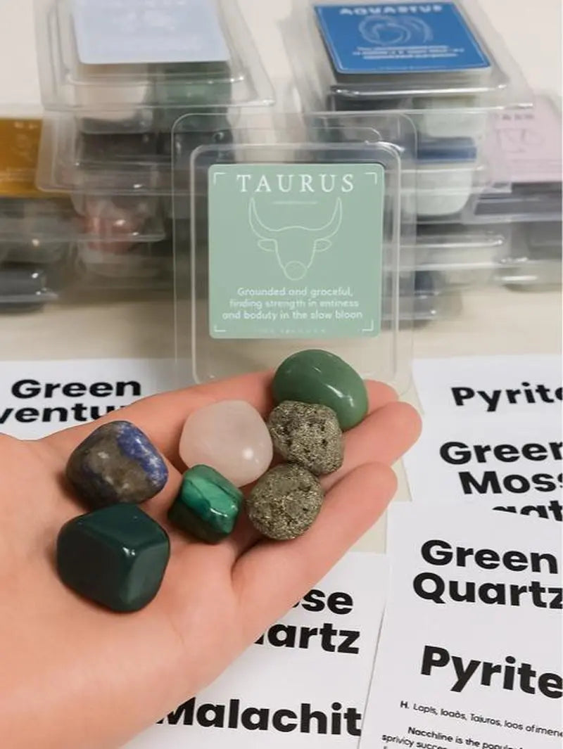 Zodiac Crystal Collection: Six Intuitively Selected Crystals for Your Astrological Sign with a Mini Guide and Grounding Ritual for Enhanced Courage and Clarity