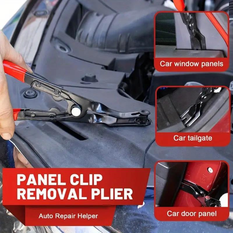 3 Pcs Auto Clip Pliers Set & Fastener Remover Car Trim Rivet Removal Pry Tool Repair Kit with Storage Bag for Automotive Door Panel