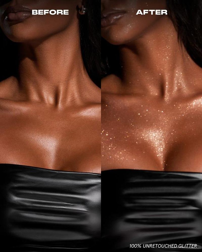 On ‘Til Dawn Waterproof Glitter Setting Spray in Brown Sugar